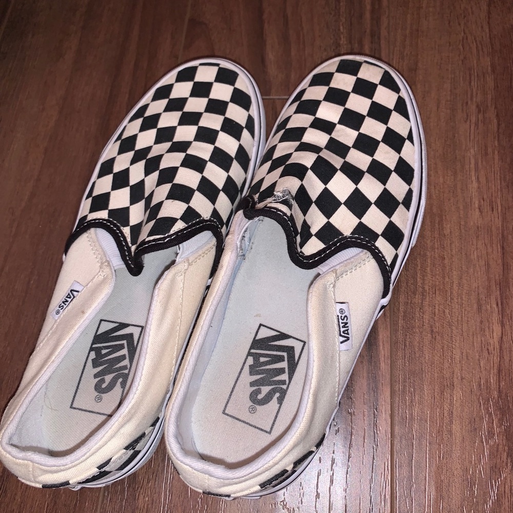 checkered vans
